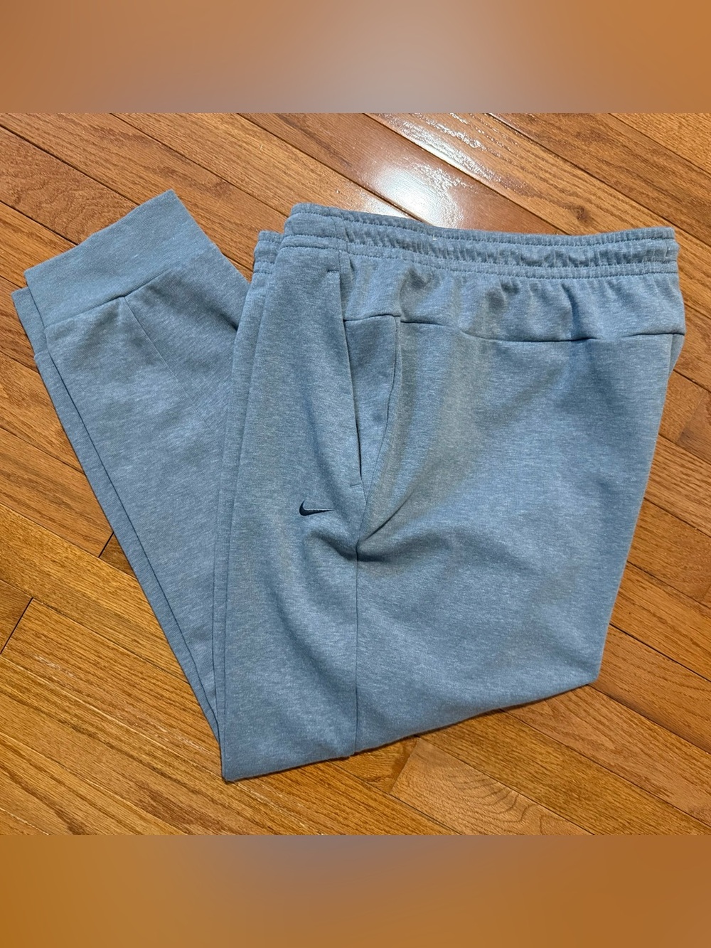 Nike Men’s Light Gray Swoosh Joggers